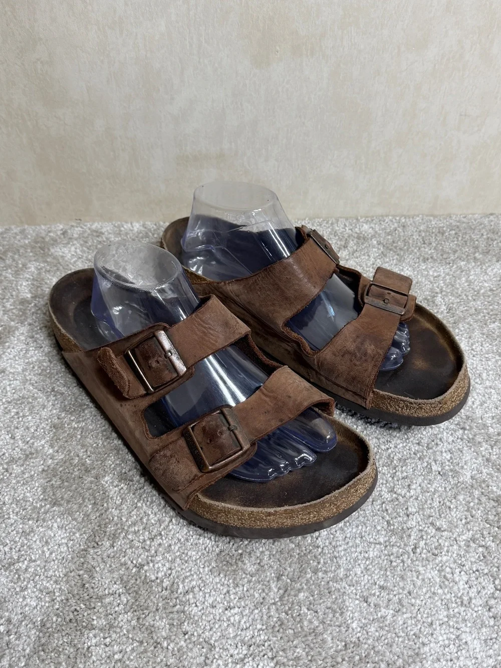 Birkenstock Men’s Arizona Sandals Leather in Habana Oiled Brown 11